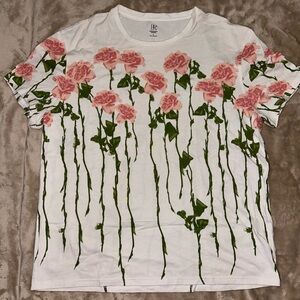 INC Floral Graphic Tee | White | Large